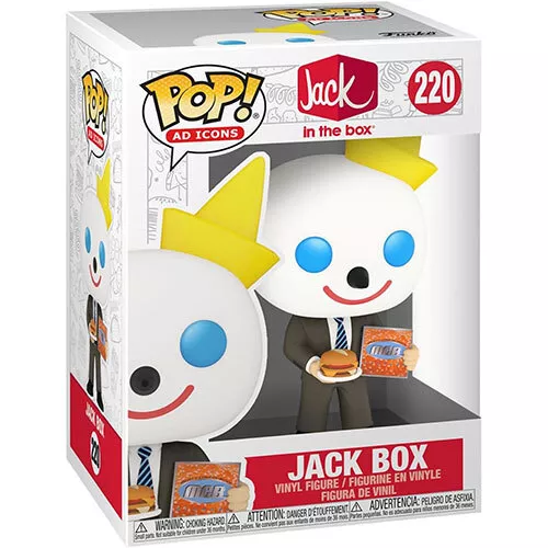 Funko POP! Ad Icons Jack in the Box Vinyl Figure - JACK BOX #220 - NM/Mint