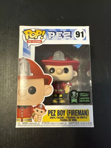 FUNKO POP! AD ICONS PEZ BOY (FIREMAN) #91 2020 SPRING CONVENTION EXCLUSIVE