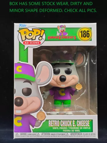 Funko Pop Ad Icons  - Retro Chuck E. Cheese #186 Vinyl Figure