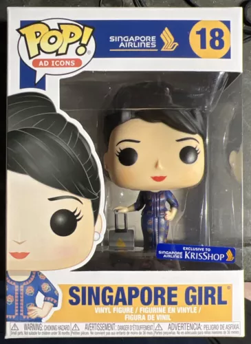 Funko Pop! Ad Icons Singapore Airlines Singapore Girl #18 KrisShop Exclusive