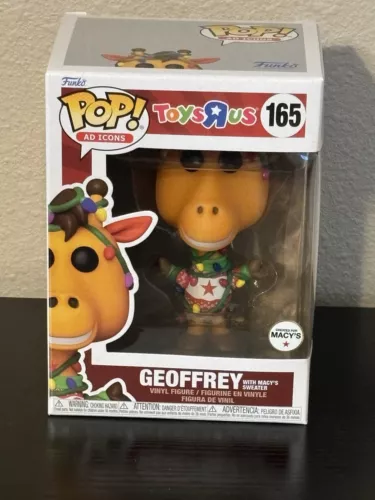 FUNKO POP AD ICONS TOYS R US #165 GEOFFREY WITH MACY'S SWEATER VINYL FIGURE NIB