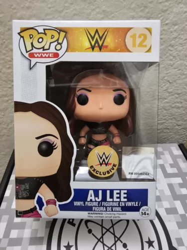 Funko Pop! AJ Lee #12 WWE Exclusive Retired Vaulted Vinyl Figure W/ Protector