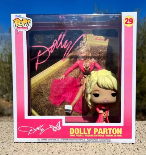 Funko Pop! Album Cover with Case: Dolly Parton Backwoods Barbie (#29, NEW)