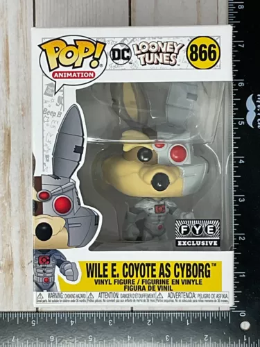 Funko Pop! Animation #866 Wile E. Coyote As Cyborg DC Looney Tunes H03