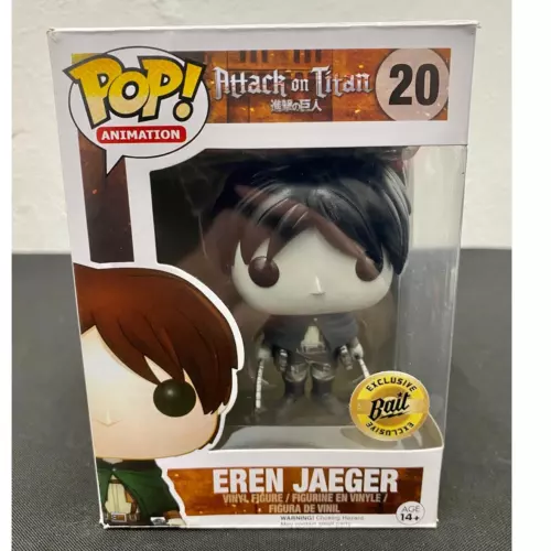 Funko Pop Animation Attack on Titan: Eren Jaeger #20, Bait Exclusive, DMGED Box