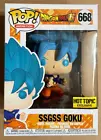 Funko Pop! Animation Dragon Ball Super #668 SSGSS Goku Hot Topic w/ Protector