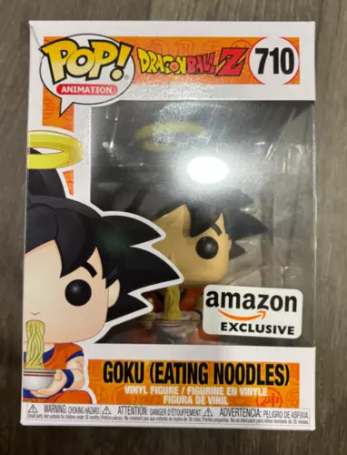 Funko Pop! Animation Dragon Ball Z Goku Eating Noodles #710 Amazon Exclusive