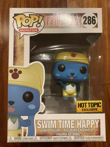 Funko Pop Animation FairyTail Swim Time Happy Hot Topic HT Exclusive 286 Vaulted