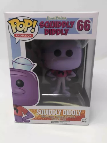 Funko POP! Animation Hanna Barbera Squiddly Diddly #66 Vinyl Figure DAMAGED BOX