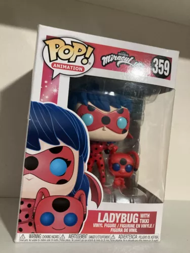 FUNKO POP ANIMATION MIRACULOUS 359 LADYBUG WITH TIKI VINYL VAULTED FRENCH PERSON