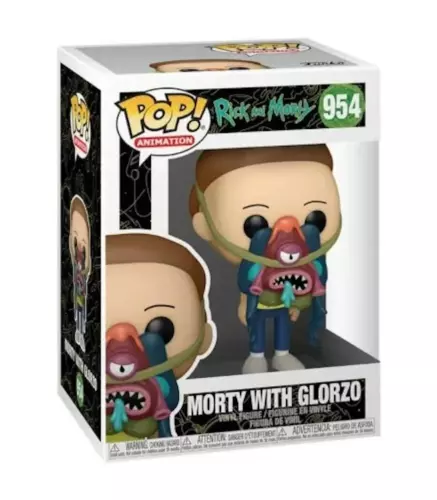 Funko Pop! Animation - Rick and Morty 954 - Morty with Glorzo - Vinyl Figure