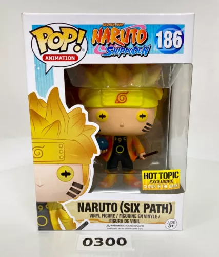 Funko Pop! Animation Shonen Jump Naruto Shippuden Six Path #186 Glow In The Dark