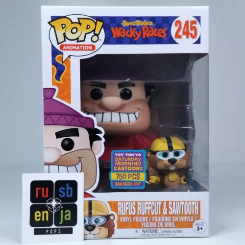 Funko Pop! Animation Wacky Races Hanna Barbera Rufus Ruffcut & Sawtooth #245