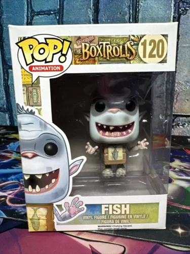 Funko Pop! Animations - The Boxtrolls: Fish #120 Vaulted Rare Nice Box