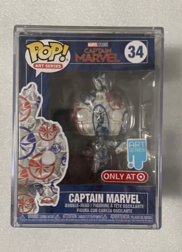 Funko Pop! Art Series: Captain Marvel #34 (Target Exclusive) Hard Case