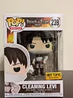 Funko Pop Attack on Titan Cleaning Levi #239 Hot Topic Exclusive With Protector