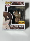 FUNKO POP Attack on Titan Eren (Titan Form) #22 HT Exclusive w/ Protector