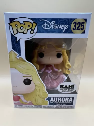 Funko Pop Aurora #325 Disney Sleeping Beauty Glitter Vinyl Figure Protector BAM!