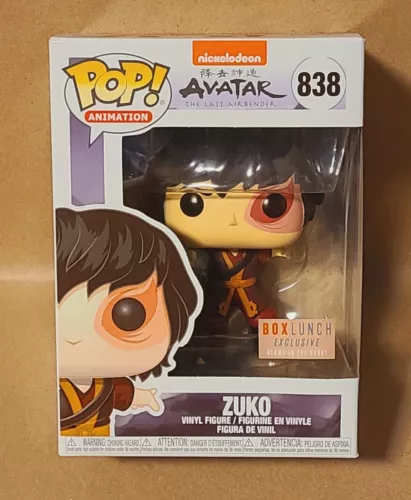 Funko Pop! Avatar The Last Airbender ZUKO #838 Box Lunch Exclusive GITD Glow!