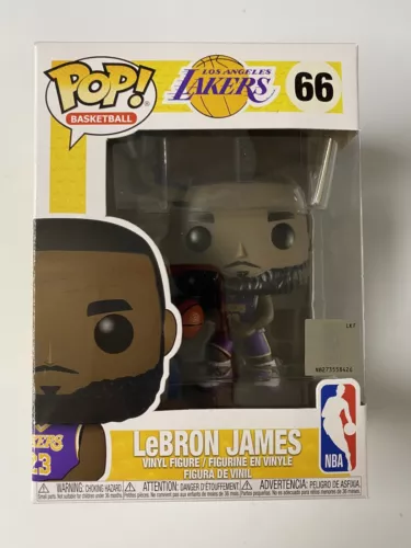 Funko Pop! Basketball NBA Lebron James #66 Los Angeles LA Lakers Purple Jersey