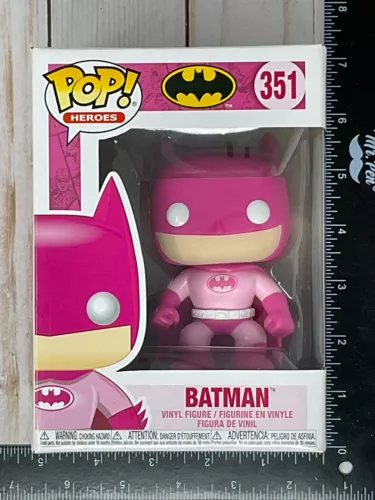 Funko POP! BATMAN #351 Breast Cancer Awareness Month PINK E01