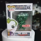 Funko Pop! Batman Arkham Asylum The Joker (Green Chrome) Target w/Protector #53