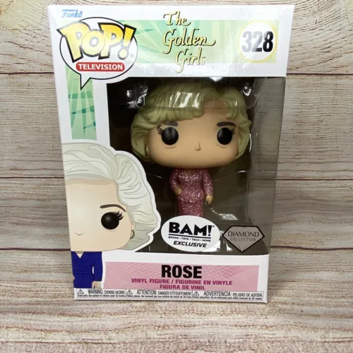 Funko Pop! Betty White The Golden Girls Rose #328 Diamond Glitter BAM Exclusive