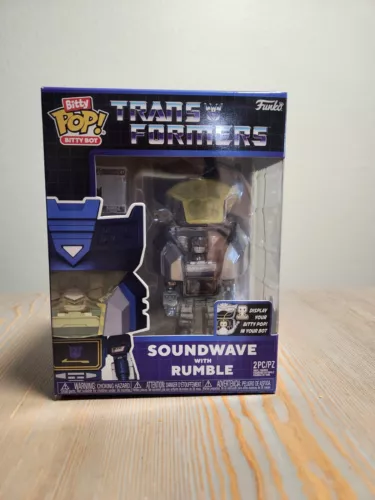 Funko Pop Bitty Bot Transformers- Soundwave & 47 Rumble