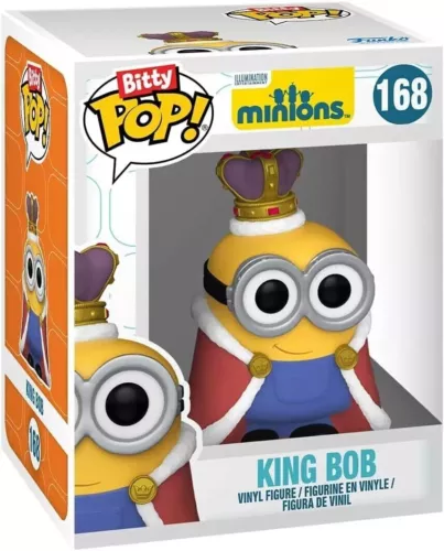 FUNKO POP - BITTY POP - THE MINIONS - KING BOB - 168 - FREE UK POSTAGE