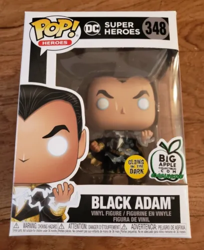 Funko POP! Black Adam DC Super Heroes #348 Big Apple Collectibles Exclusive Glow