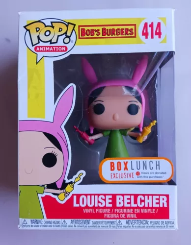 Funko Pop! Bob's Burgers Louise Belcher #414 Box Lunch Exclusive Vaulted 2018