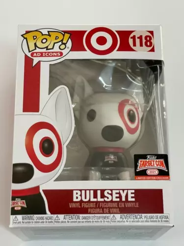 Funko Pop Bullseye 118 Target Ad Icons 2021 Target Con Exclusive Vinyl Figure