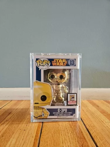 FUNKO POP! C-3PO (Gold Metallic) #13 2015 SDCC EXCLUSIVE W/ SDCC STICKER