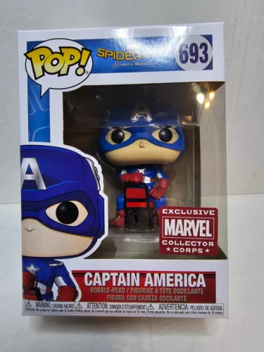 Funko Pop Captain America #693 | Marvel Collector Corp | Spider-Man Homecoming