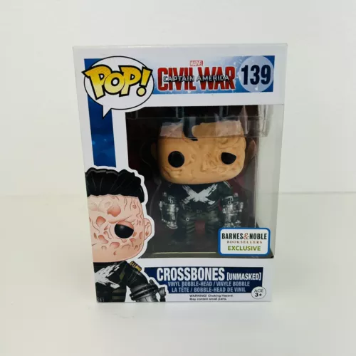 Funko Pop Civil War Captain America CROSSBONES (Unmasked) #139 Barnes & Noble