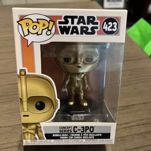 Funko Pop Concept Series C-3PO #423 Star Wars Droids Vinyl Figure w/ Protector