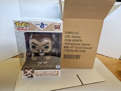 Funko Pop Count Chocula 60 Jumbo 10 inch Ad Icons new W/original Box For Storage