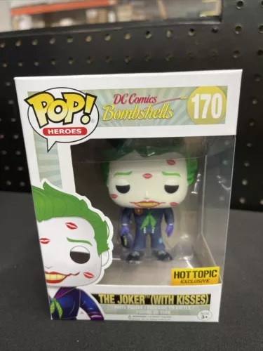 Funko POP! DC Comics Bombshells #170 The Joker With Kisses Hot Topic Exclusive