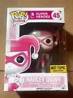 Funko POP DC Comics Super Heroes 45 Hot Topic Harley Quinn Taped/Damged Box Pink