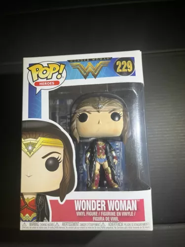 Funko POP! DC Heroes & Comics Wonder Woman with Cloak #229 Vinyl Figure NEW NIB