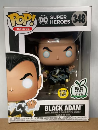 Funko POP DC Super Heroes 348 Glows in the Dark Big Apple Exclusive Black Adam