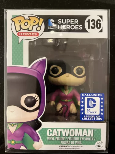 Funko Pop DC Super Heroes: Catwoman 136 DC Comics Legion Of Collectors Exclusive