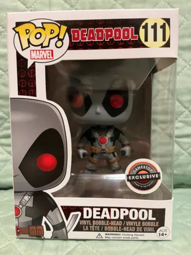 Funko Pop! Deadpool (Grey) #111 Vinyl Figure Marvel Gamestop Exclusive