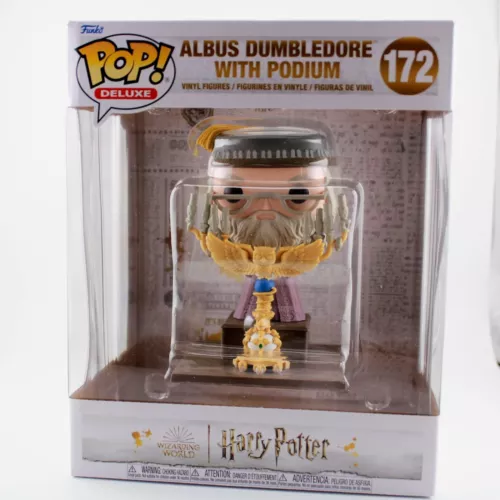 Funko Pop Deluxe Albus Dumbledore with Podium Vinyl Figure # 172