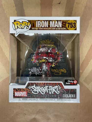 Funko POP Deluxe Marvel Street Art Collection Iron Man #753 Exclusive #H