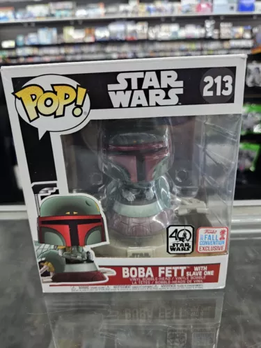 Funko Pop! Deluxe Star Wars Boba Fett with Slave One #213 Fall Convention 2017