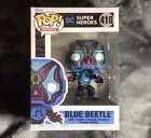 Funko Pop! Dia De Los Muertos DC Universe #410 Blue Beetle + Pop Protector