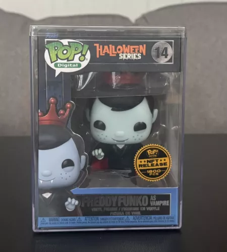 Funko Pop Digital Halloween Series Freddy Funko as Vampire Vinyl Figure #14 NR