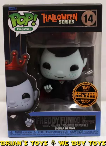 Funko Pop Digital Halloween Series Freddy Funko as Vampire Vinyl Figure #14 NR