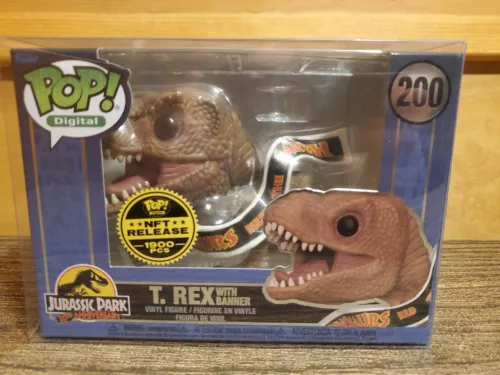 Funko POP! Digital T. Rex with Banner 200 Jurassic Park Legendary #200 T-Rex